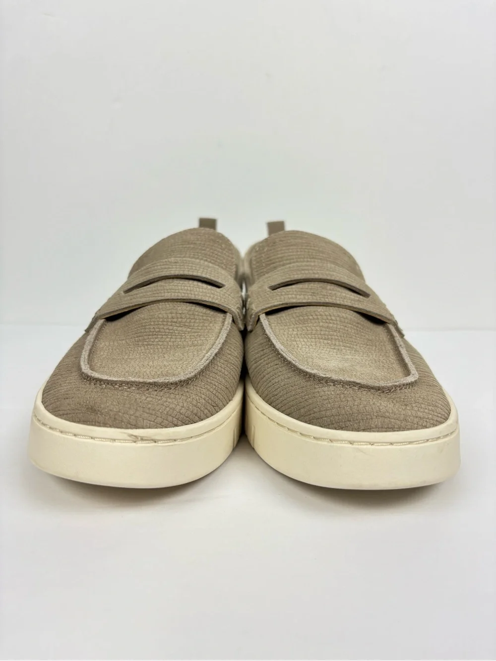 Vionic Shoes Womens Size 11 Tan Suede Uptown Penny Loafer